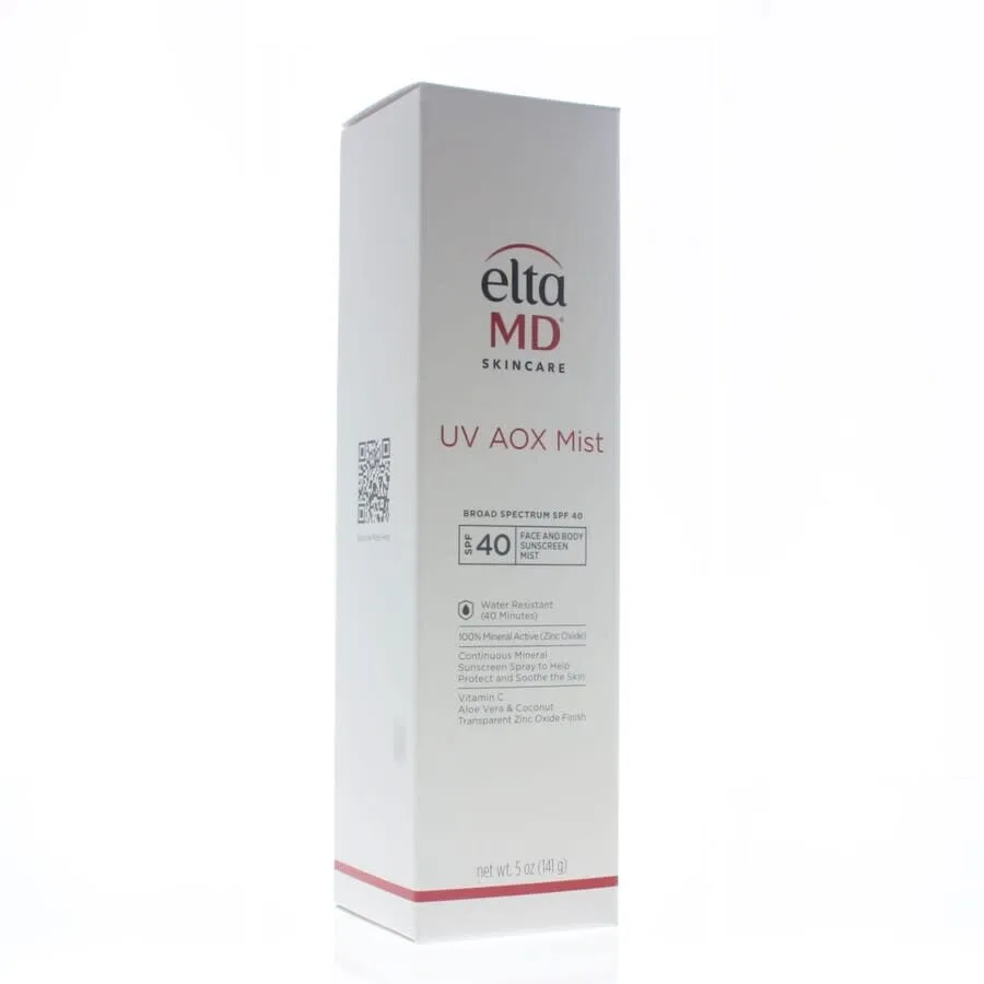 Солнцезащитный спрей для лица и тела EltaMD UV AOX Mist SPF 40, водостойкий, 5 унций, уход за кожей 827854008002