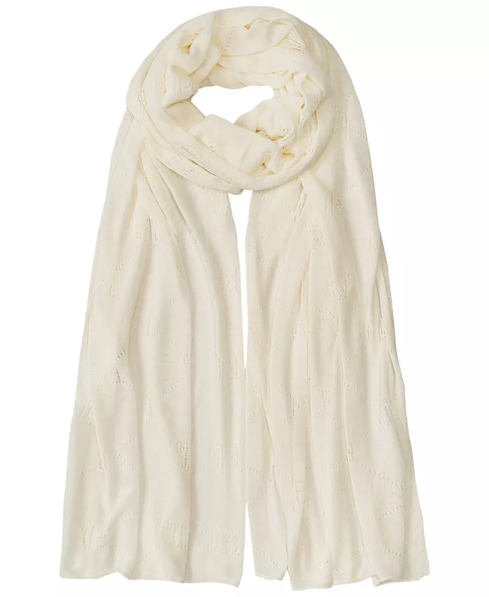 

Пуловер с ажурной вязкой и логотипом Pointelle Wrap Lauren Ralph Lauren, коричневый/бежевый