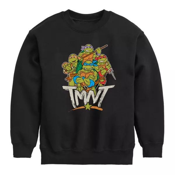 

Мальчики 8-20 флисовая толстовка Teenage Mutant Ninja Turtles Rebel Road Nickelodeon, черный