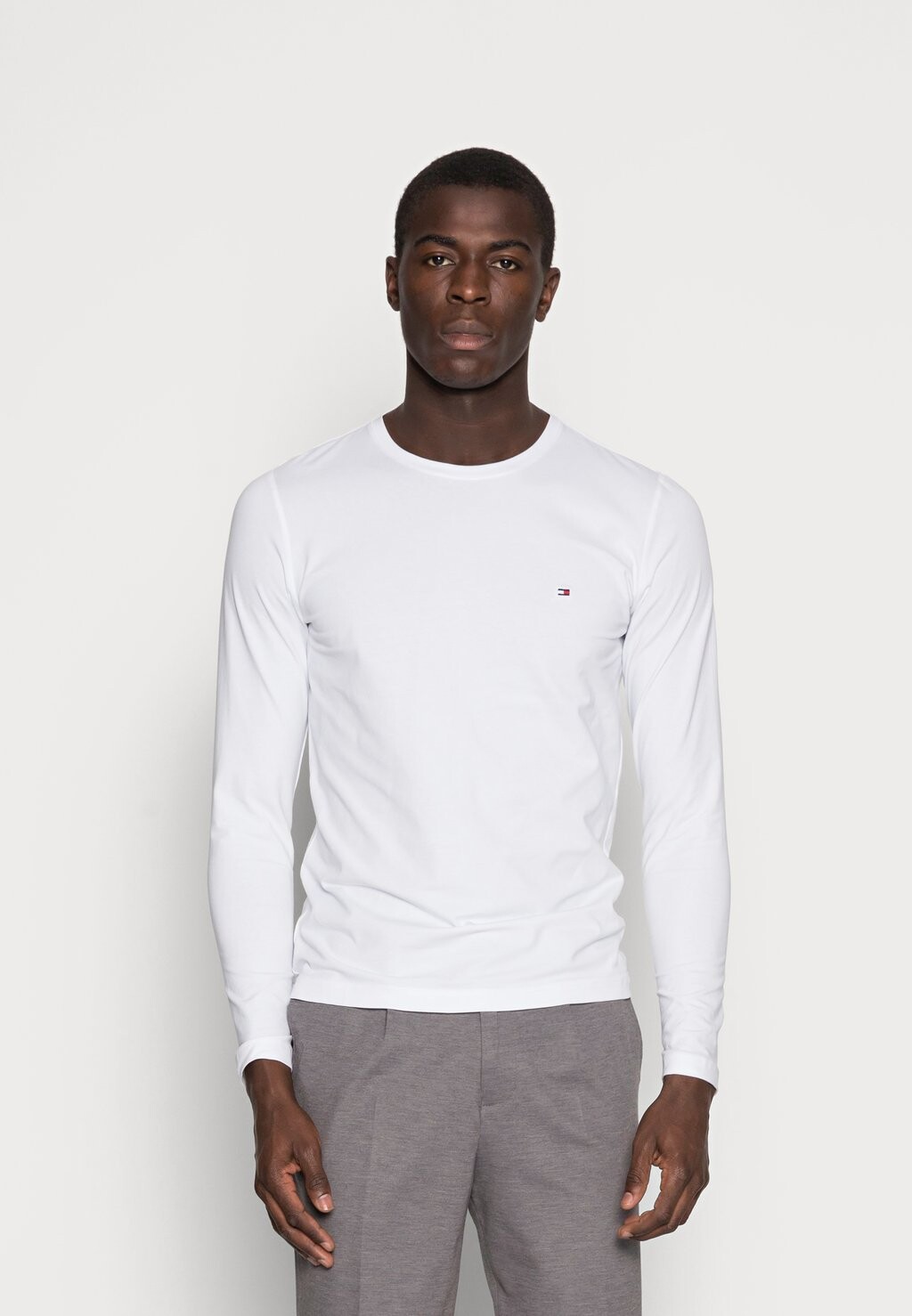 Топ с длинными рукавами Slim Fit Long Sleeve Tee Tommy Hilfiger, белый — фото 2