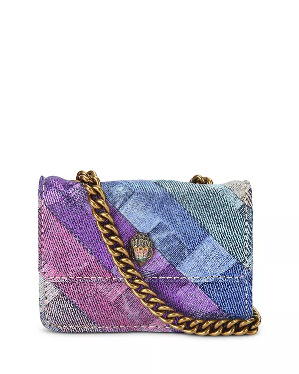 

Сумка через плечо Micro Kensington из джинсовой ткани Kurt Geiger London, мультиколор