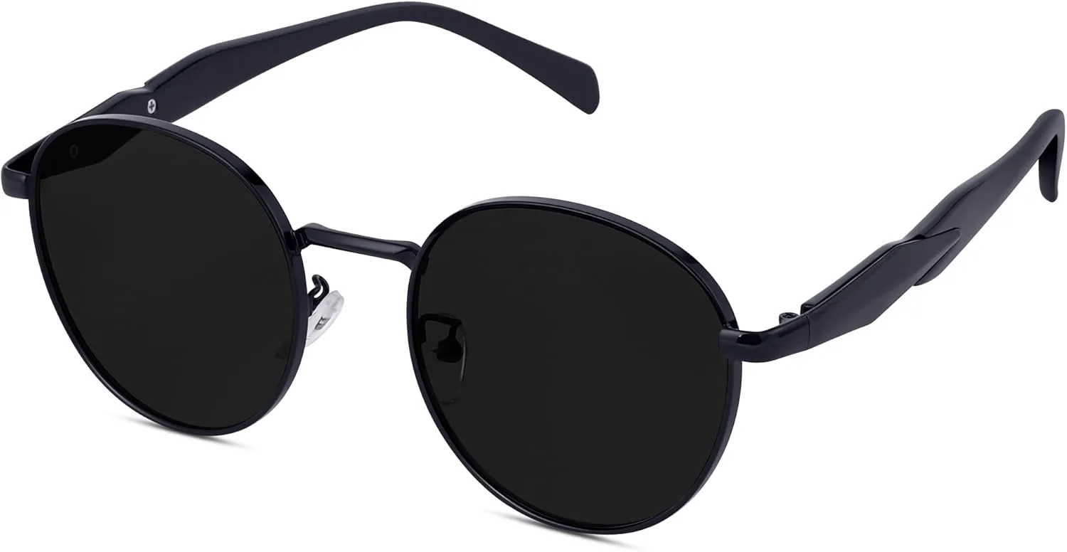 

Солнцезащитные очки KesaPlan Retro Oval для женщин и мужчин, классические дизайнерские солнцезащитные очки с модной защитой от УФ-излучения, A2 Black/Grey