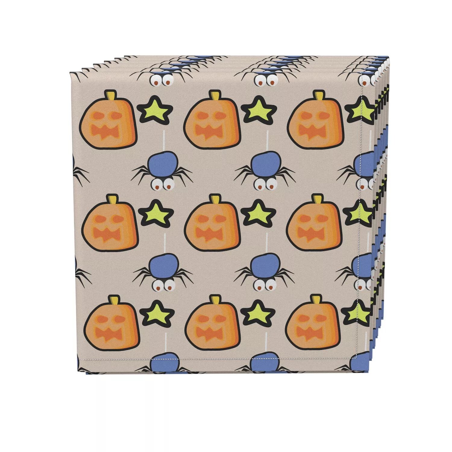 

Набор салфеток, 100 % полиэстер, набор из 4 шт., 18x18 дюймов, Pacman Halloween