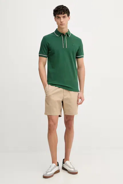 Футболка поло Lacoste, зеленый — фото 2
