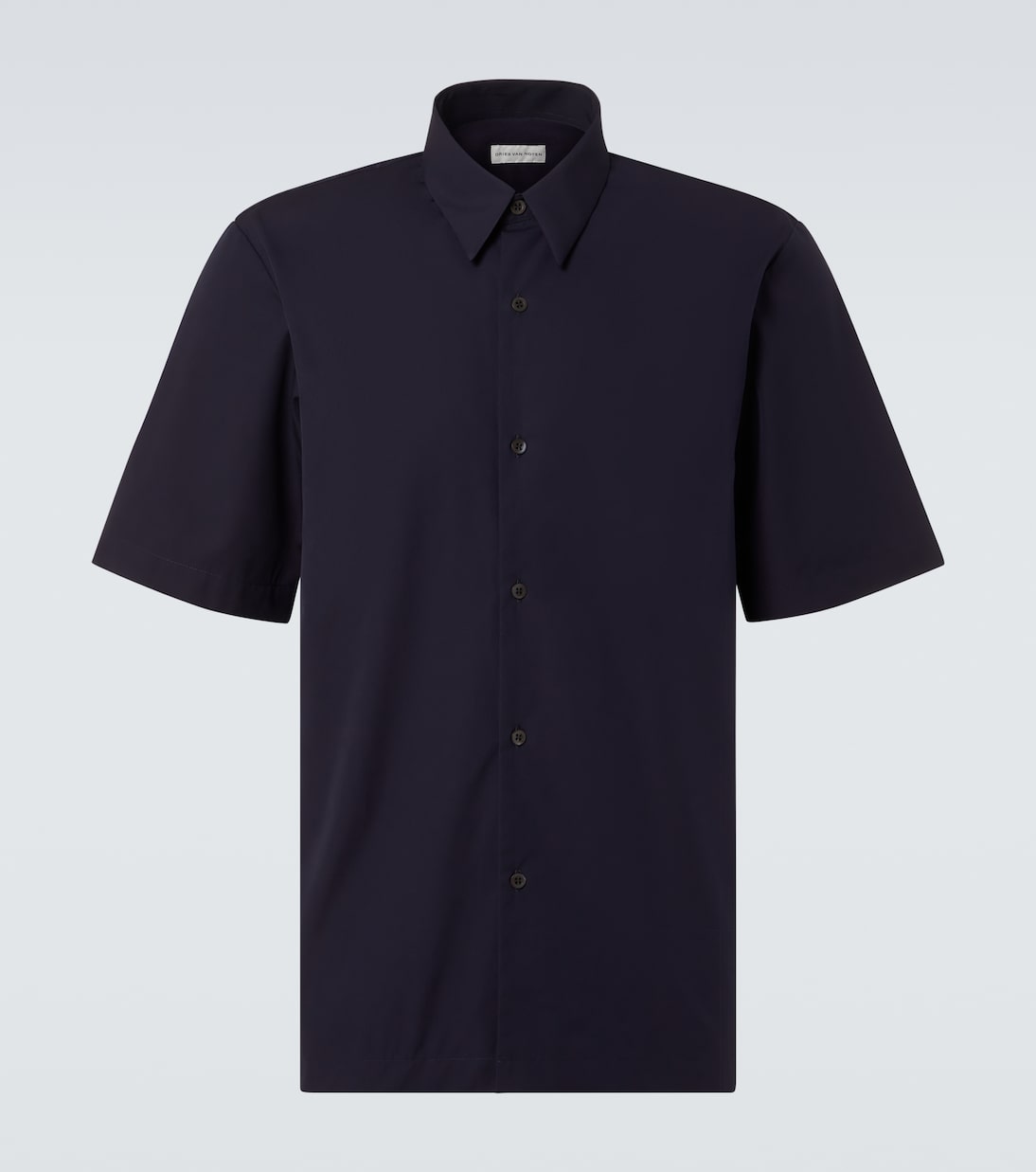 

Рубашка для боулинга из хлопкового поплина Dries Van Noten, Midnight