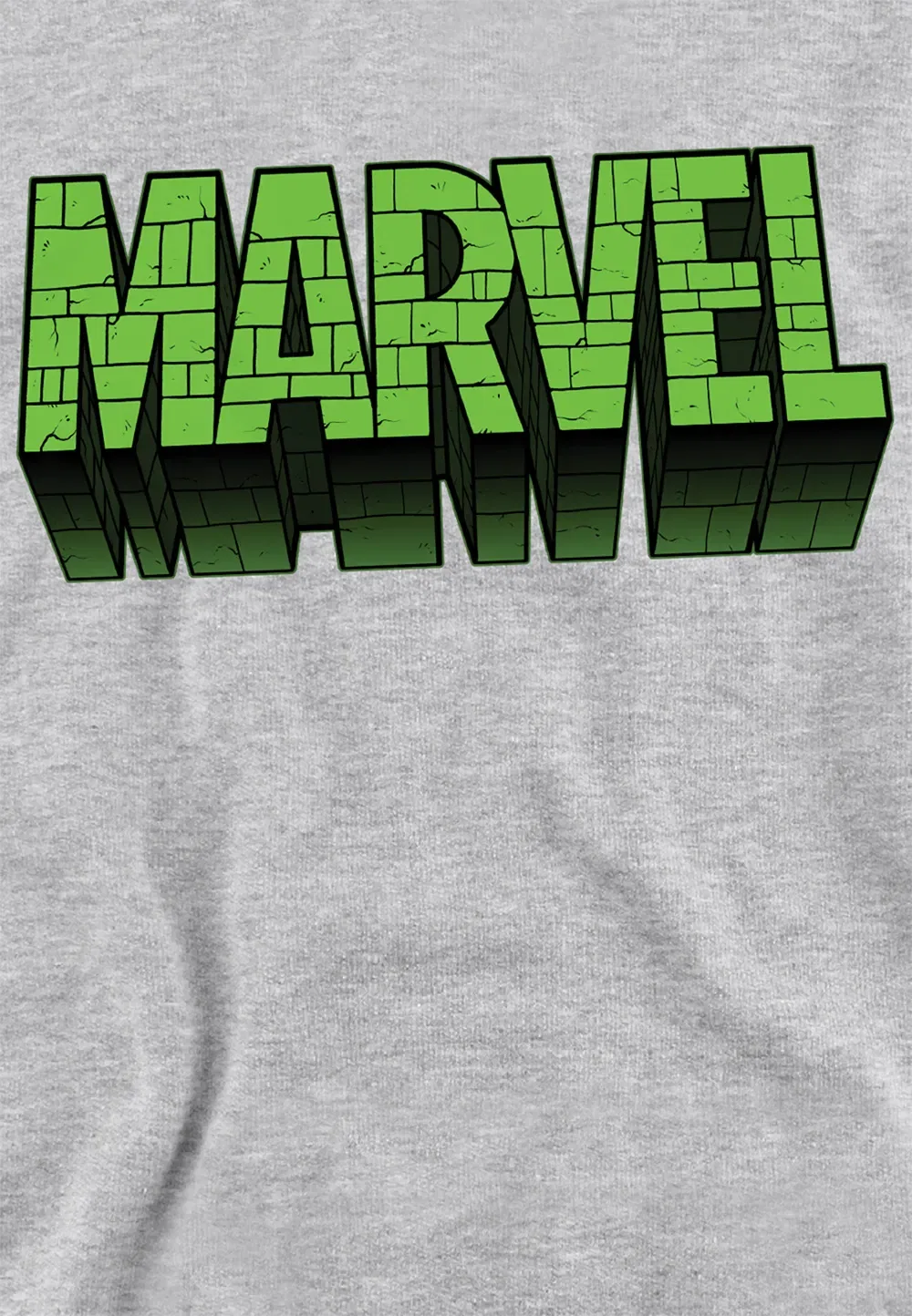 Детская худи Marvel Hulking Brick, Athletic Heather, серый — фото 2
