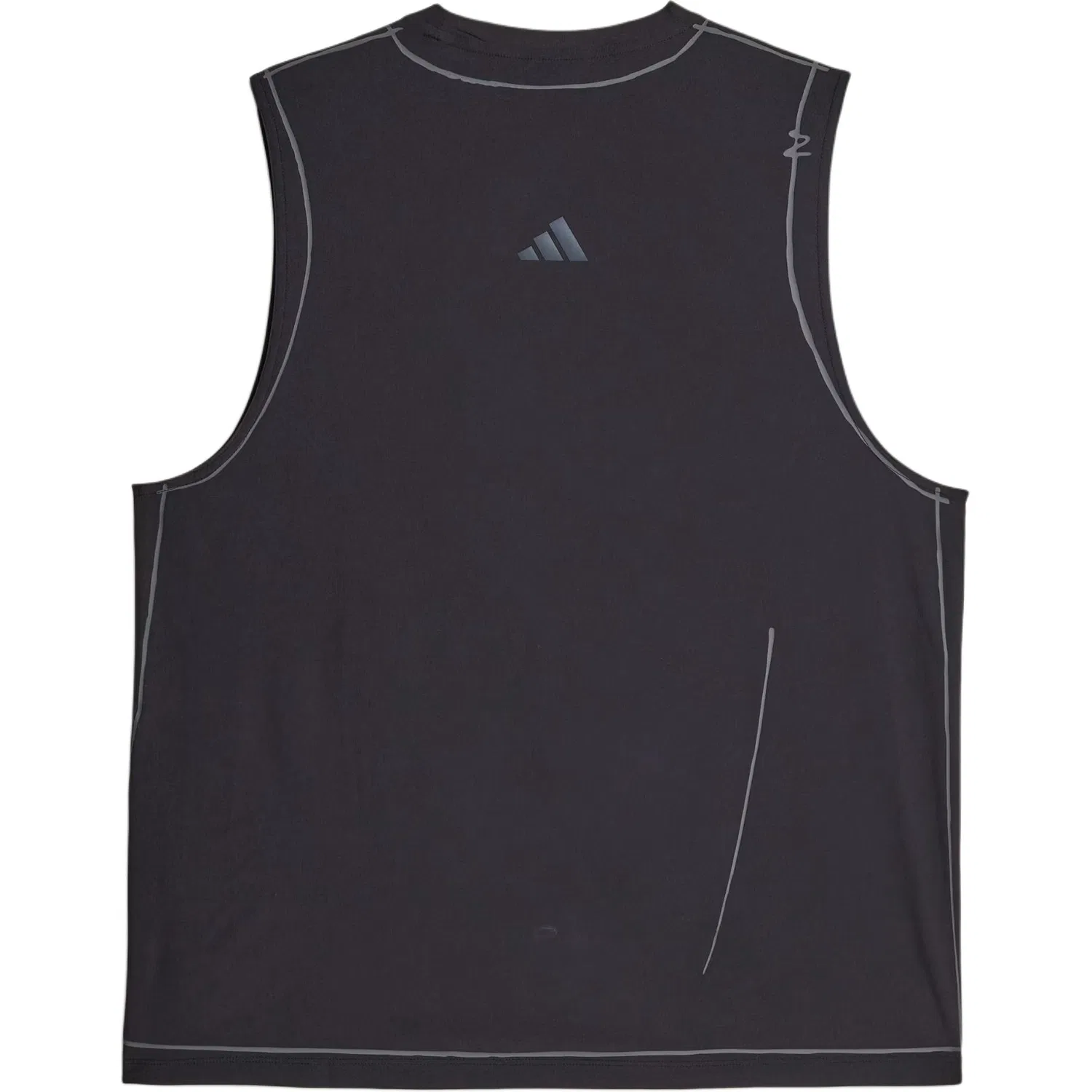 Мужская майка-борцовка SFTM Running Tank Top Adidas, Carbon Black — фото 3