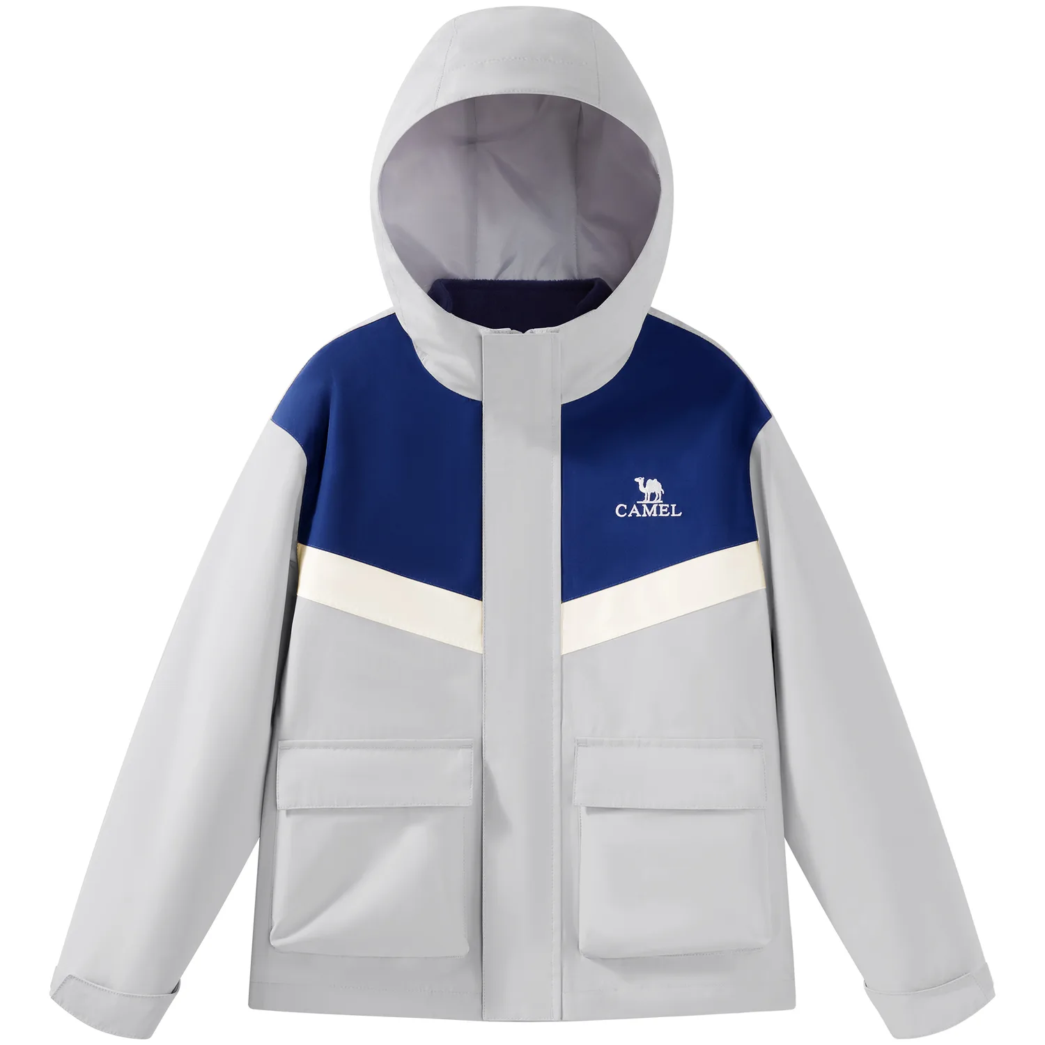 Детская ветровка CAMEL, Space Gray/Swallowtail Blue/Light Apricot White