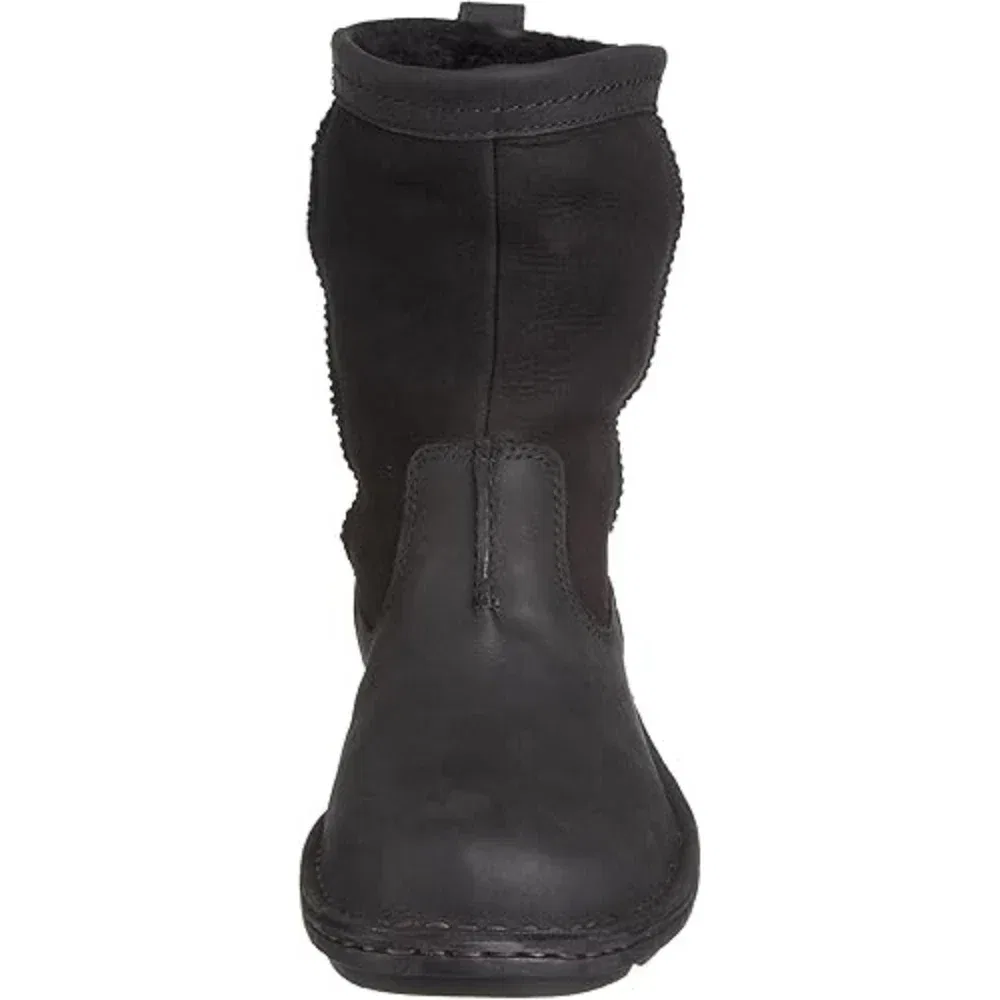 Мужские сапоги UGG Hartsville, черные, кожаные, водонепроницаемые, на подкладке из овчины, GBNC447 — фото 4