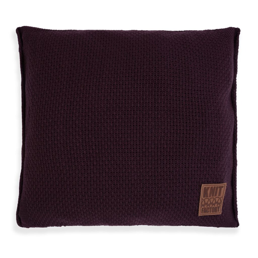 

Подушка Knit Factory Jesse - Баклажан - 50x50 см