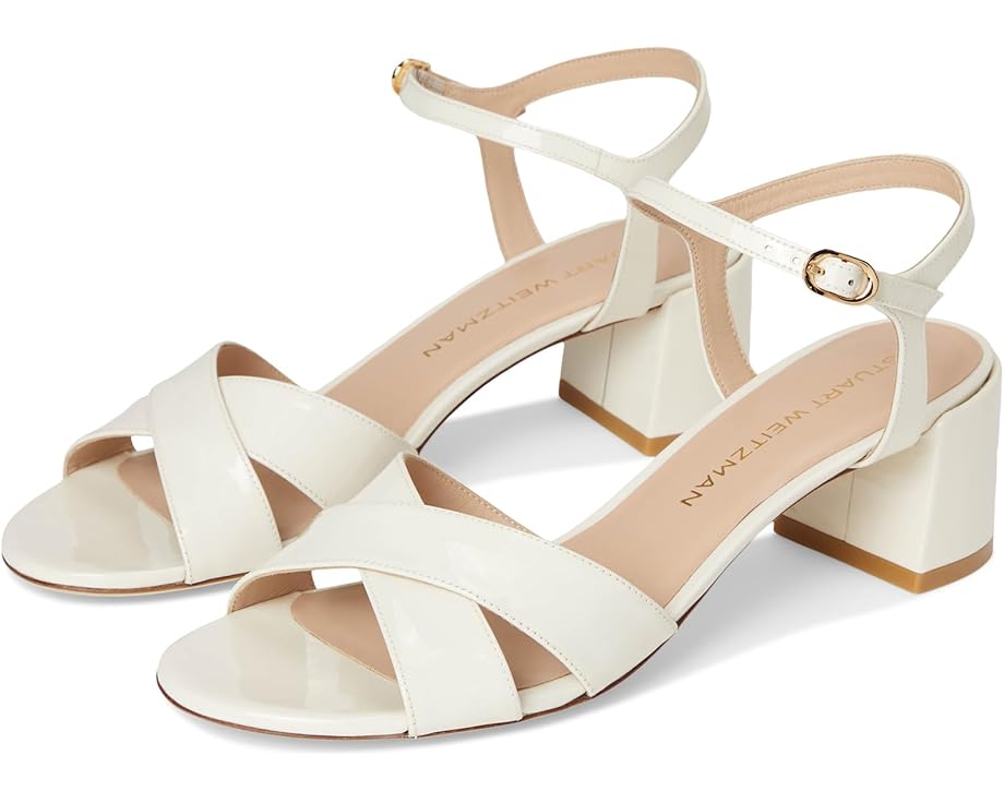 Туфли Stuart Weitzman Dayna Block 50, кремовый