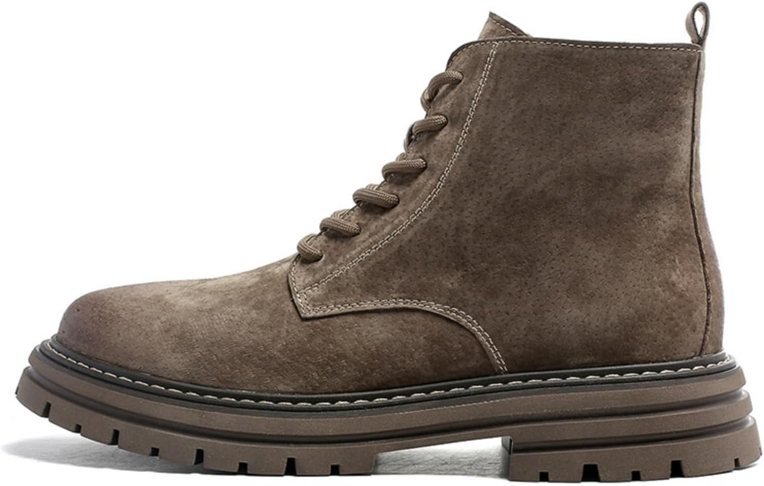 

Модные походные ботинки для мужчин, кожаные ботинки, противоскользящие, удобные, повседневные, для трекинга и активного отдыха Macefil, хаки