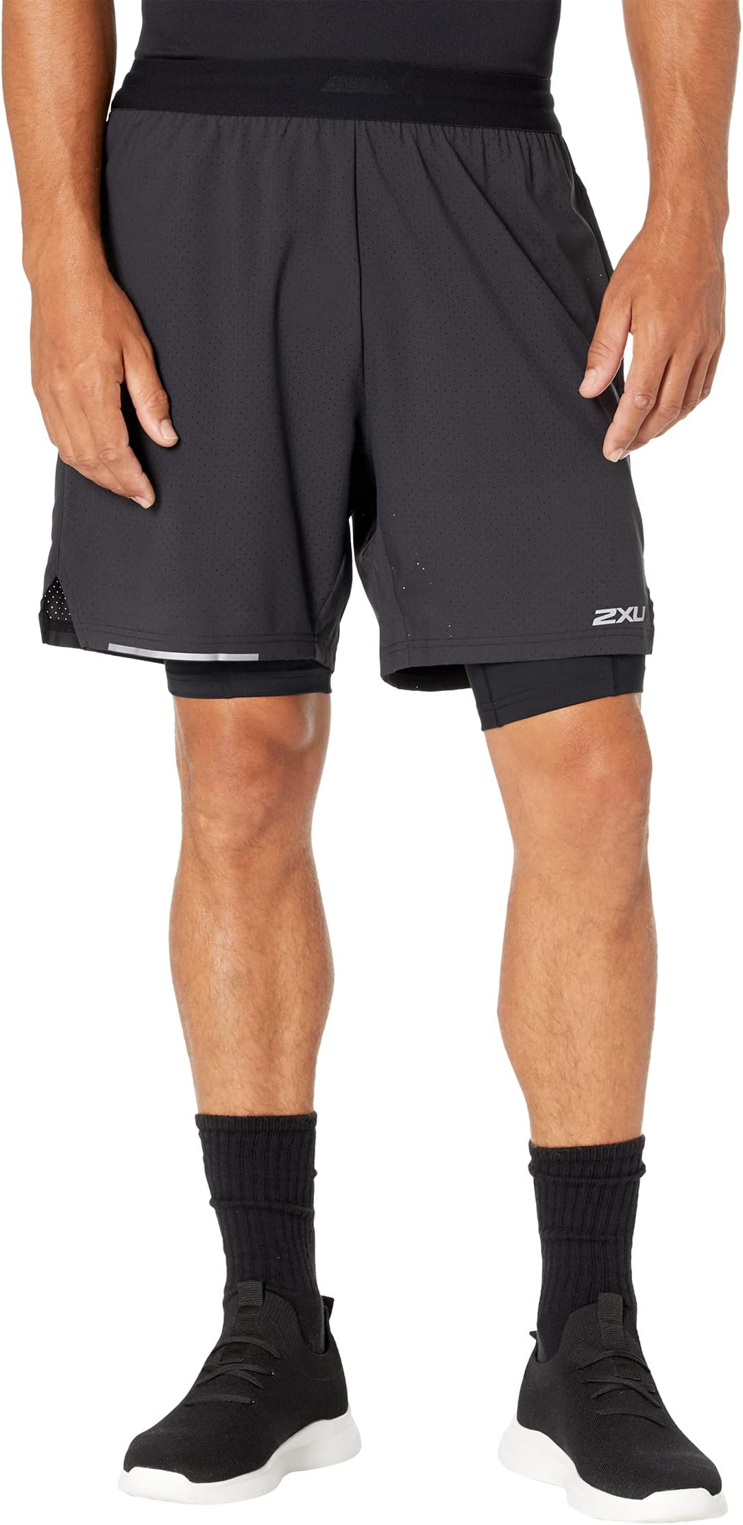 

Шорты 2XU 7" Aero 2-in-1 Shorts, цвет Black/Silver Reflective