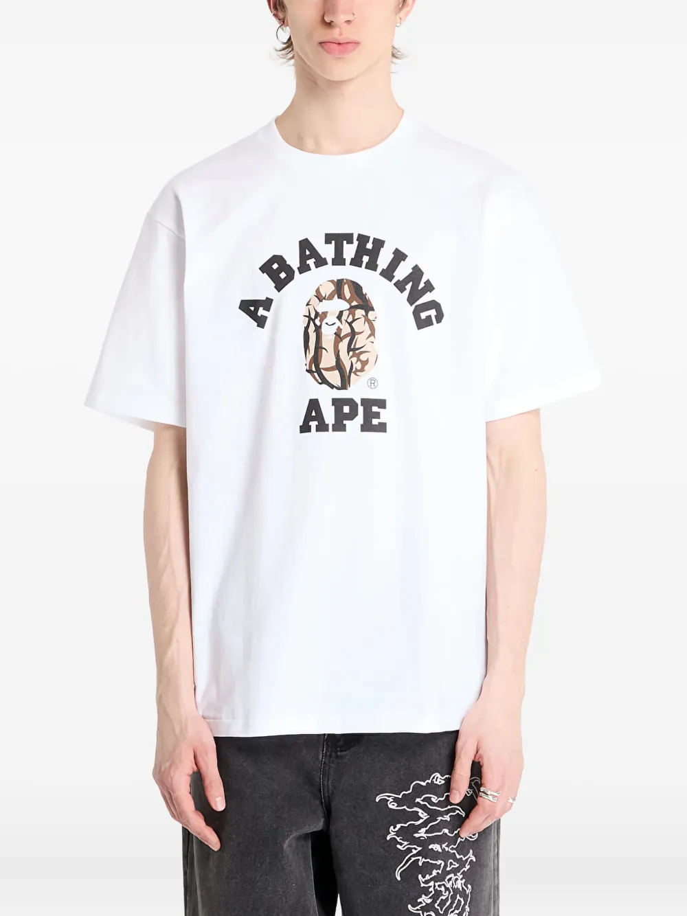 

Футболка с логотипом A BATHING APE, белый