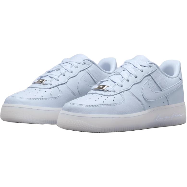 Детские кроссовки для скейтбординга NOCTA x Air Force 1 с низким верхом и износостойкими протекторами Nike, фиолетовый — фото 3