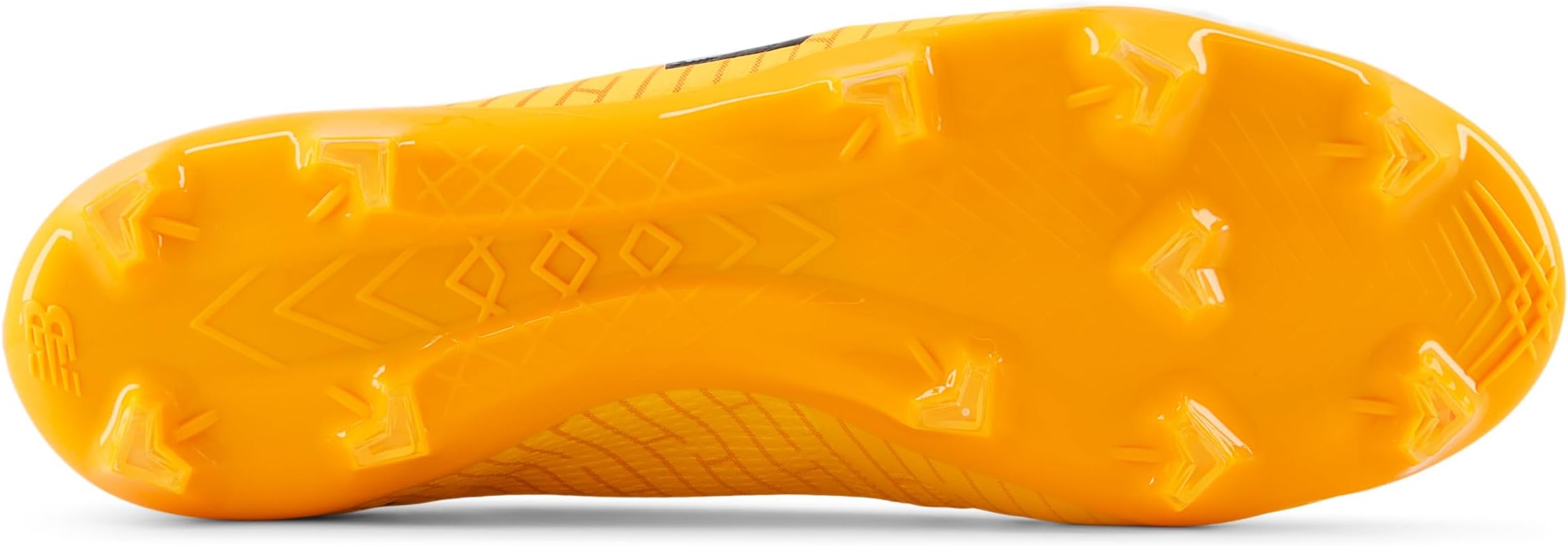 Кроссовки New Balance FURON DESTROY FG V7+ Soccer Cleats, цвет Sun Glow/Silver Metallic — фото 3