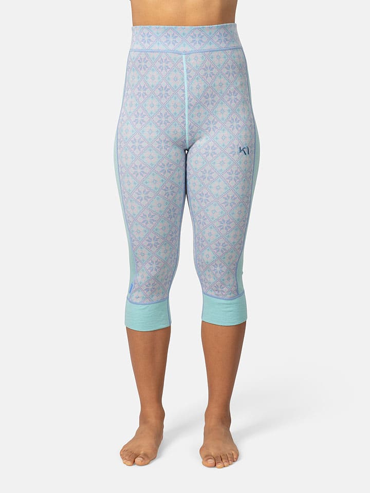 

KARI TRAA Термоштаны из мериносовой шерсти «Rose Capri» светло-голубого/мятного цвета