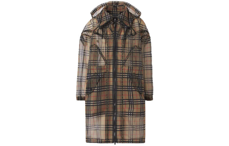 

Burberry Vintage Check Mesh Parka Archive Бежевый, цвет Archive Beige