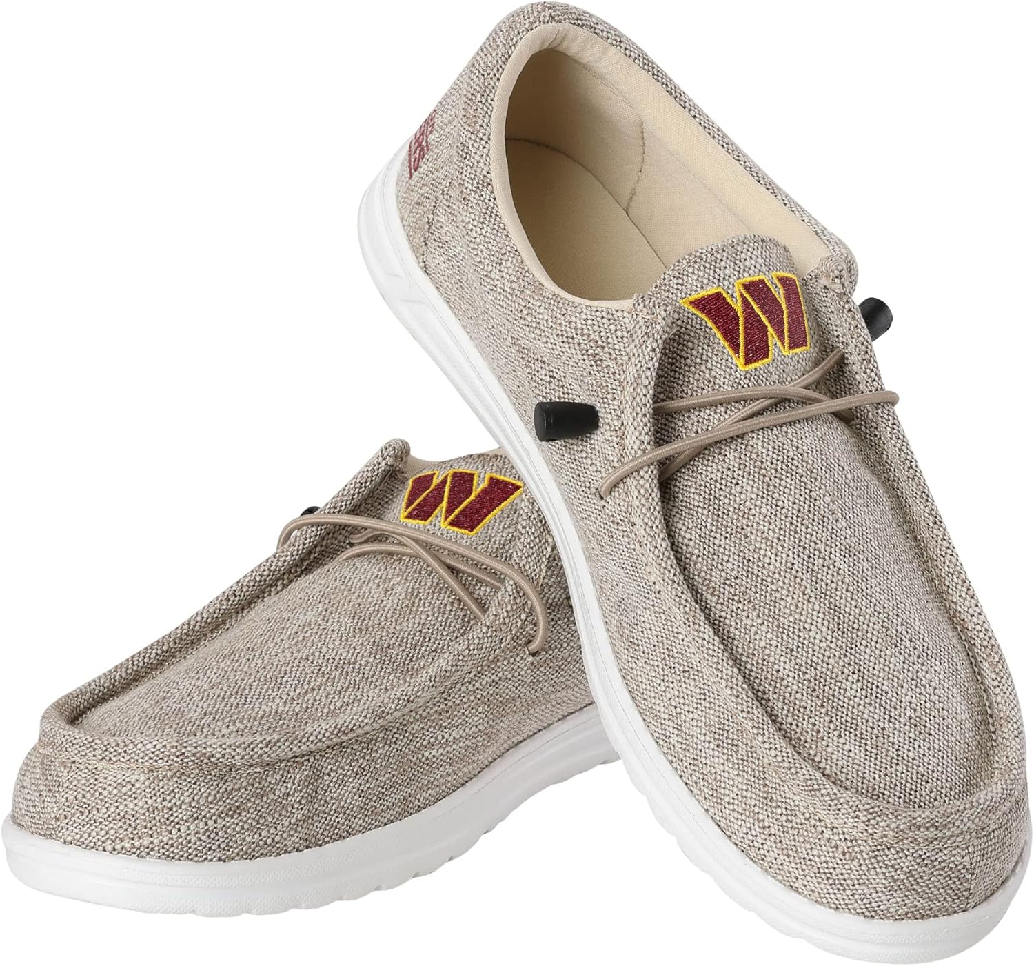 

Мужские легкие лоферы FOCO с логотипом команды НФЛ, на шнуровке, из хлопкового трикотажа, Washington Commanders 13-14 Team Logo