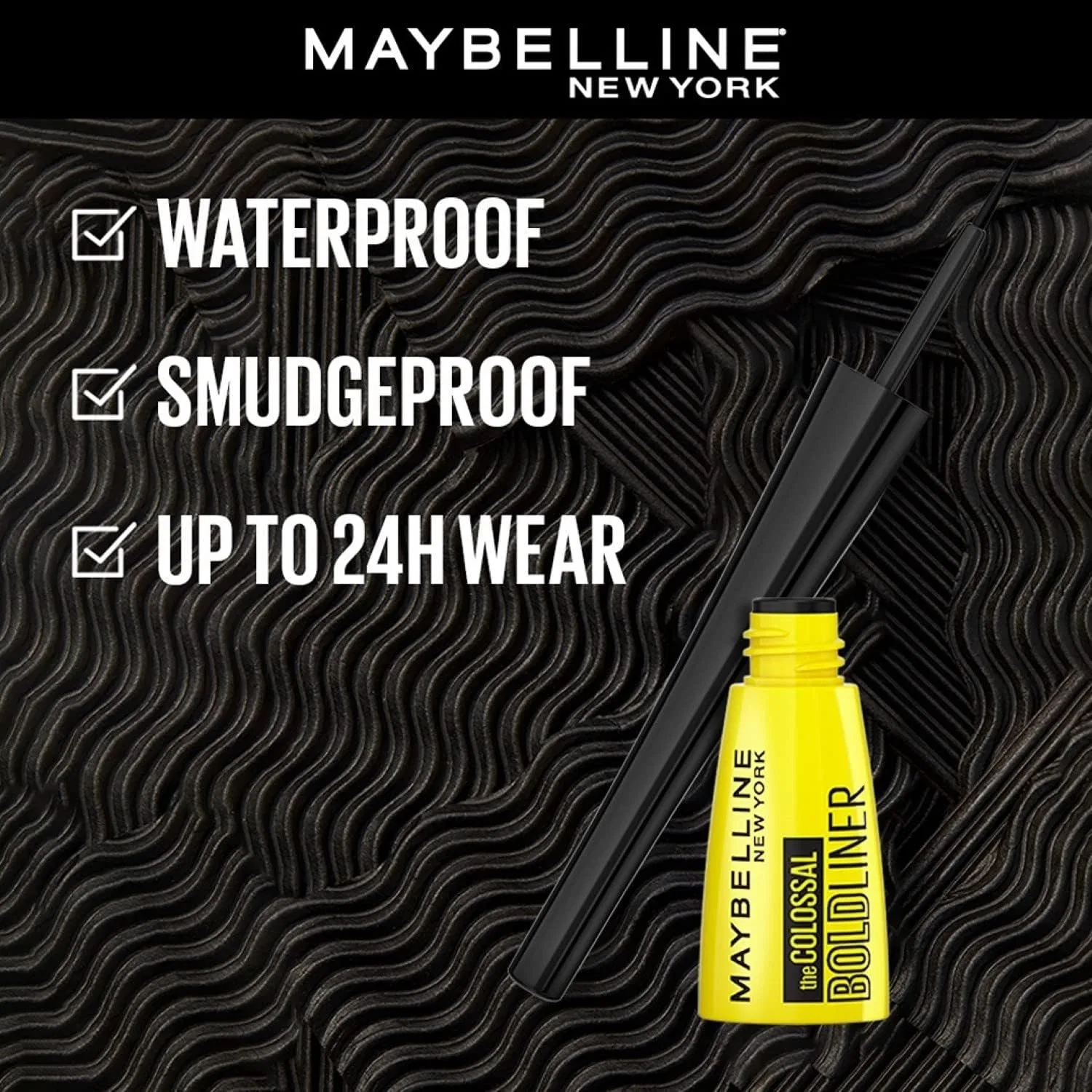 Подводка для глаз Maybelline New York Colossal Bold Eyeliner, черный, 3 г — фото 3