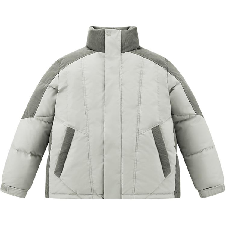 

PEACEBIRD MEN Куртка мужская Gray 1 Stand Collar Thickened Others