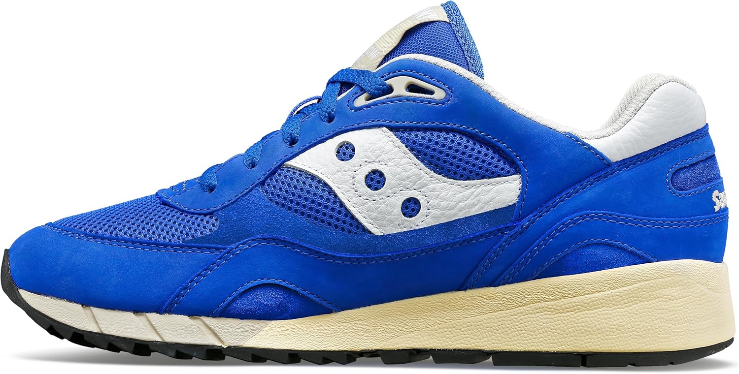 Кроссовки Saucony Shadow 6000 унисекс, для женщин и мужчин, белый/синий — фото 2