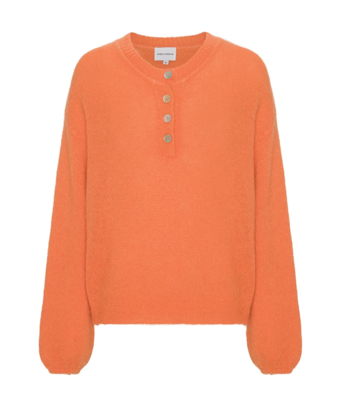 

Мягкий пуловер из смеси мохера Americandreams, оранжевый