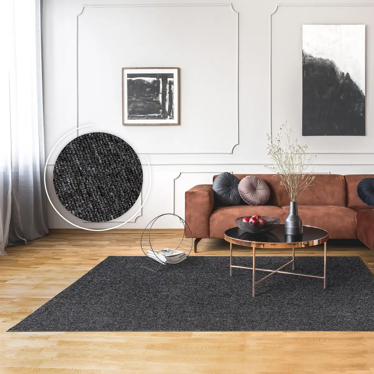 

Ковер Paco Home "Barcelona 610", прямоугольный, короткий ворс, крапчатый, прочное качество, гостиная 160х220 см, цвет Anthrazit