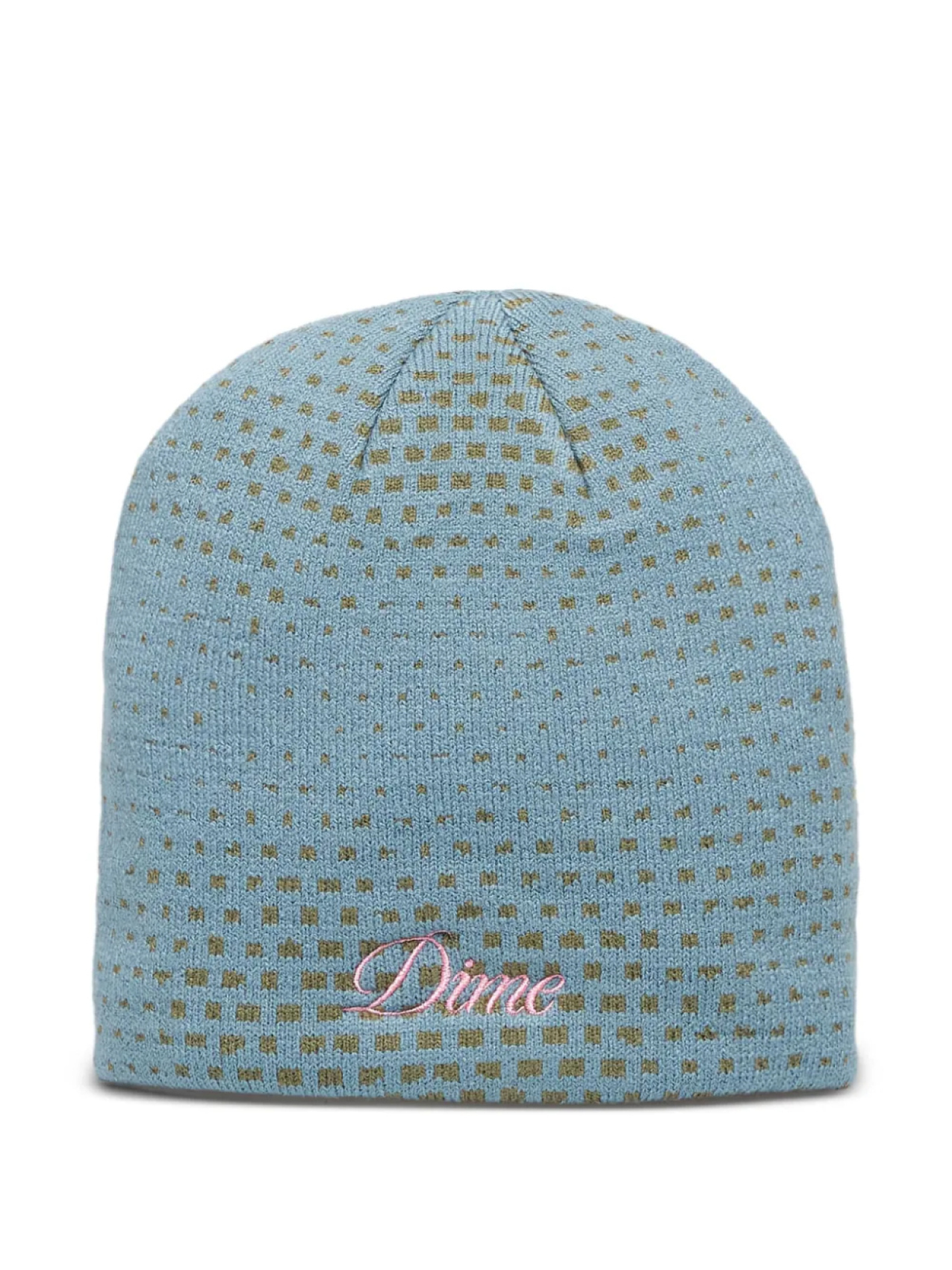 

Dime шапка бини Pixel Skully, синий