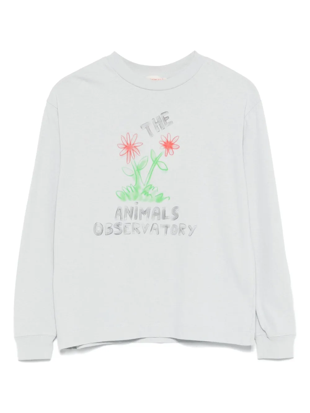 

Футболка Dog с длинными рукавами и цветочным принтом The Animals Observatory, синий