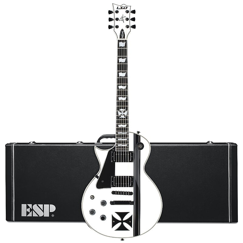 

Электрогитара ESP LTD Iron Cross LH James Hetfield Left-Handed Guitar w/ Case – Snow White