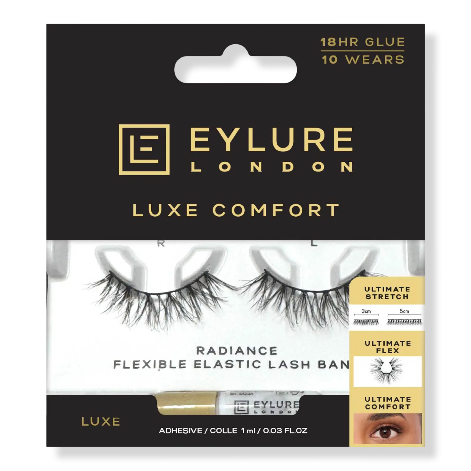 

Накладные ресницы Luxe Comfort из искусственной норки, оттенок Radiance Eylure