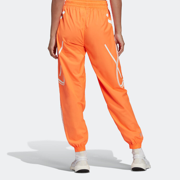 Спортивные брюки Stella Mccartney X Knit женские оранжевые Adidas — фото 4