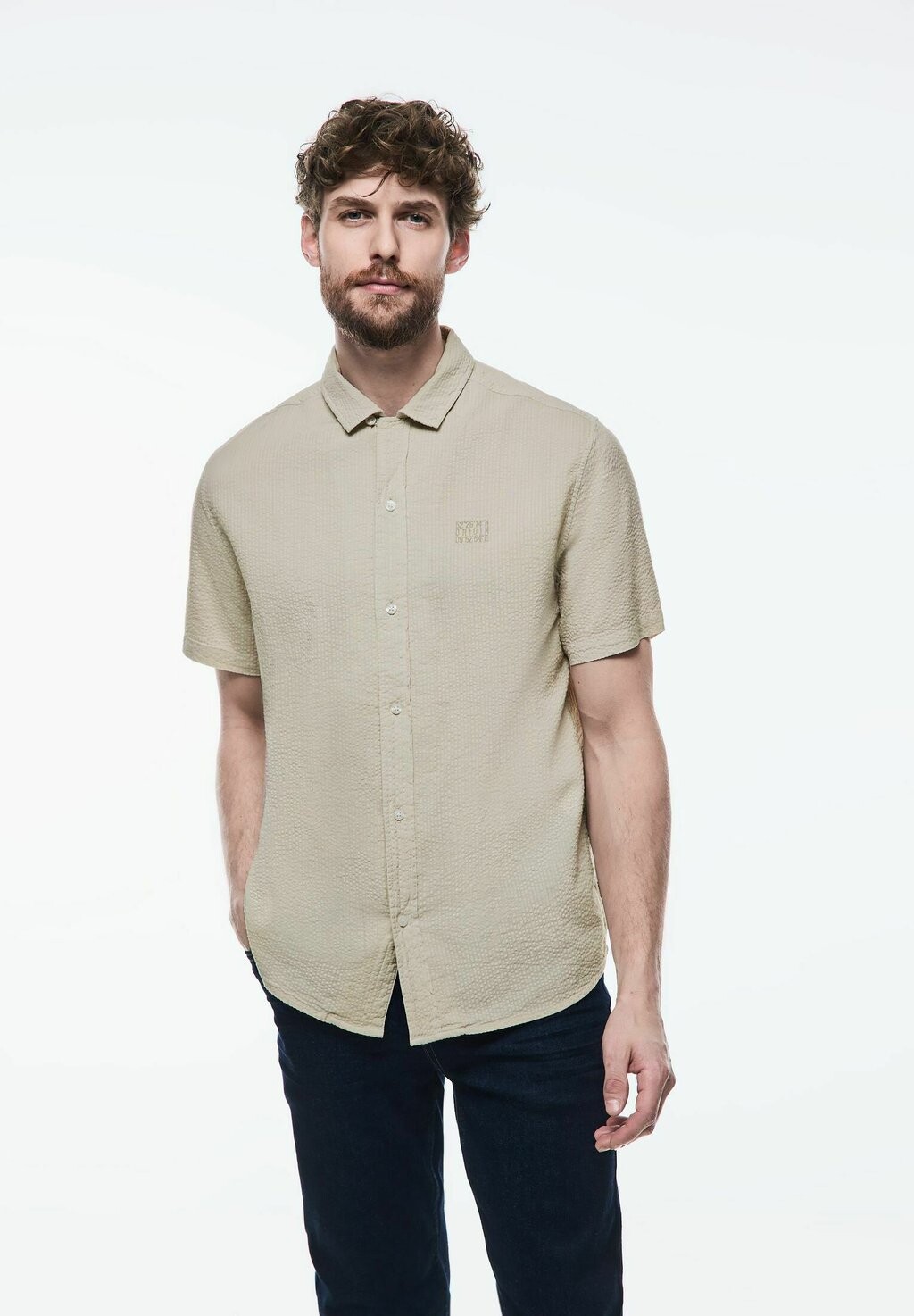 

Рубашка KURZARM Street One MEN, цвет Mottled Dark Grey