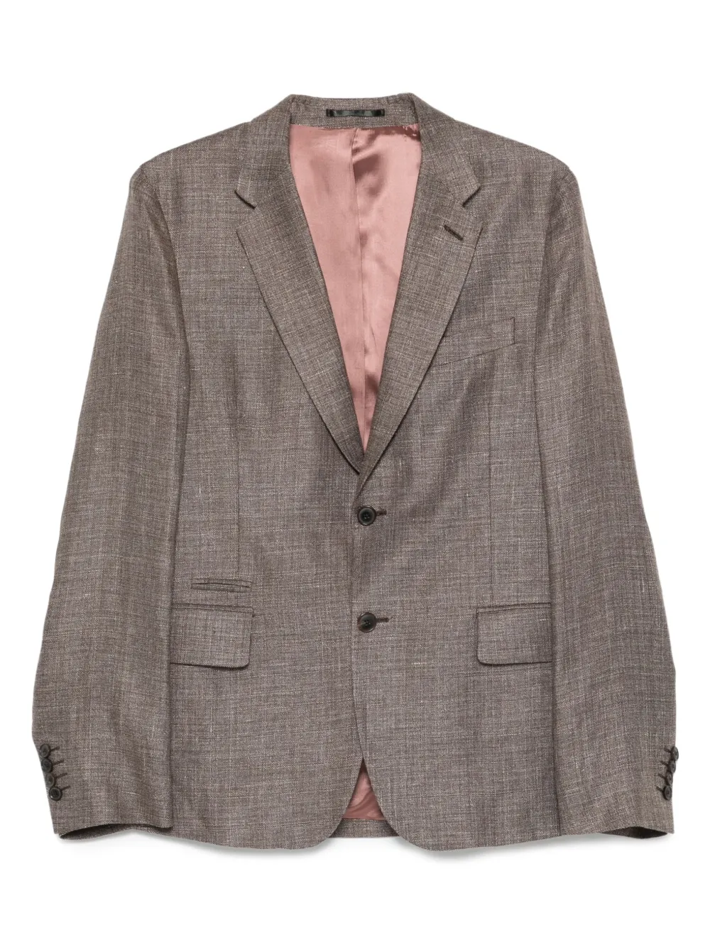 

Текстурированный однобортный пиджак Paul Smith, коричневый
