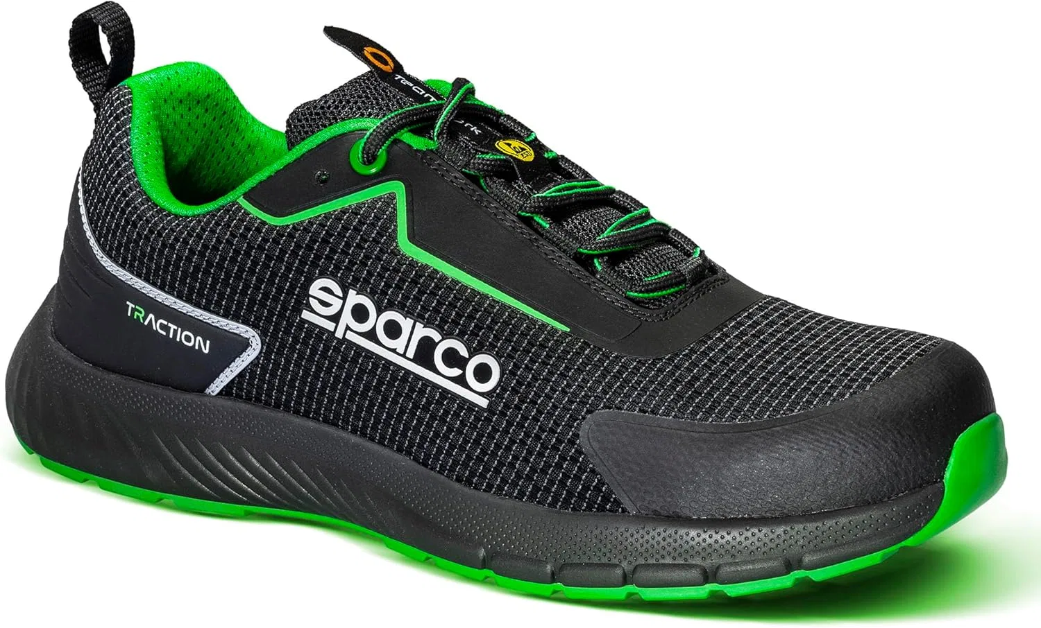 Обувь для пожарной безопасности Sparco Unix Traction S1ps Sanyo, Black-Neon Green