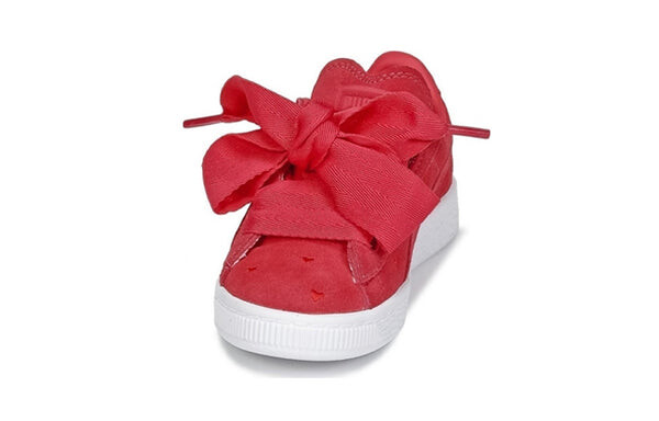 Кроссовки suede heart ps sneakers red Puma, красный — фото 3