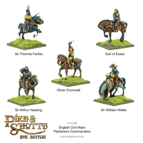 

Фигурки Pike & Shotte Epic Battles – English Civil Wars Parliament Commanders Warlord Games