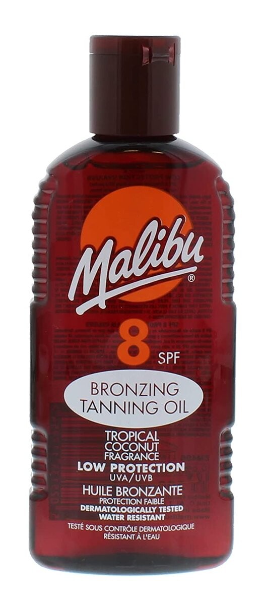 

Malibu, Tanning Oil, Масло для загара, SPF8, 200мл
