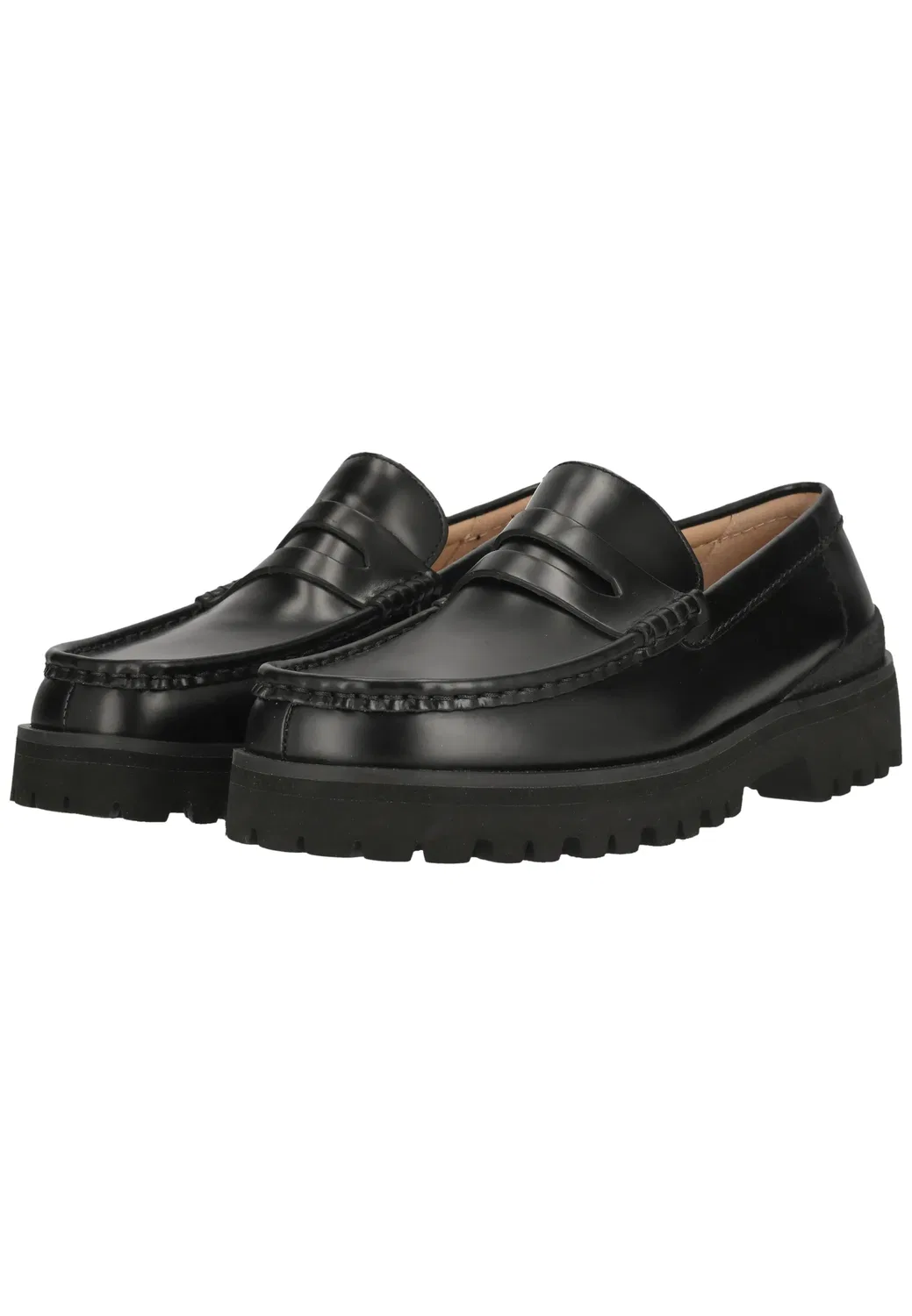 Слипоны с тиснением, Clarks, черная кожа — фото 2