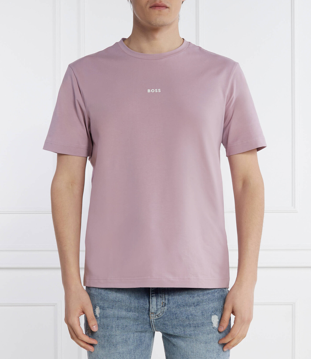 

Футболка BOSS ORANGE Regular Fit, лавандовый