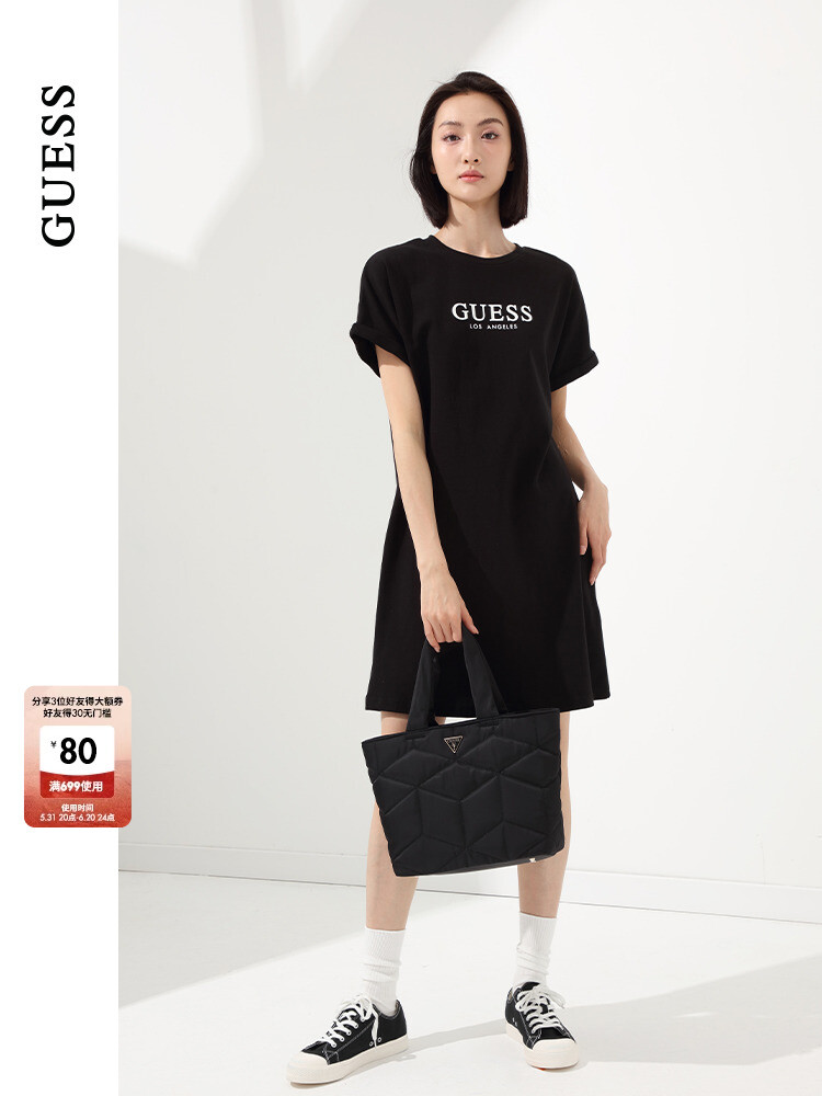 

Сумка женская Guess с логотипом, черный