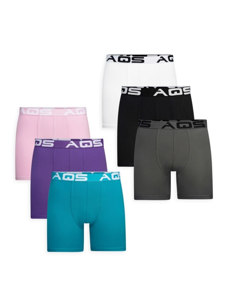 

Набор из 6 трусов-боксеров в ассортименте Aqs, цвет Pink Multi
