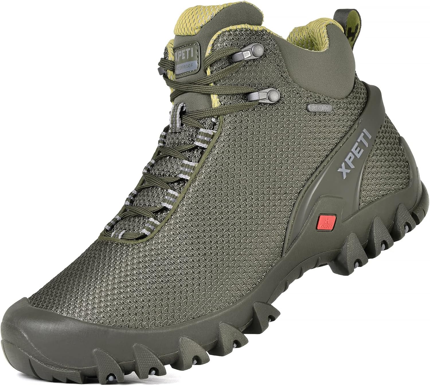 Мужские походные ботинки XPETI TERRA Mid, Olive — фото 2