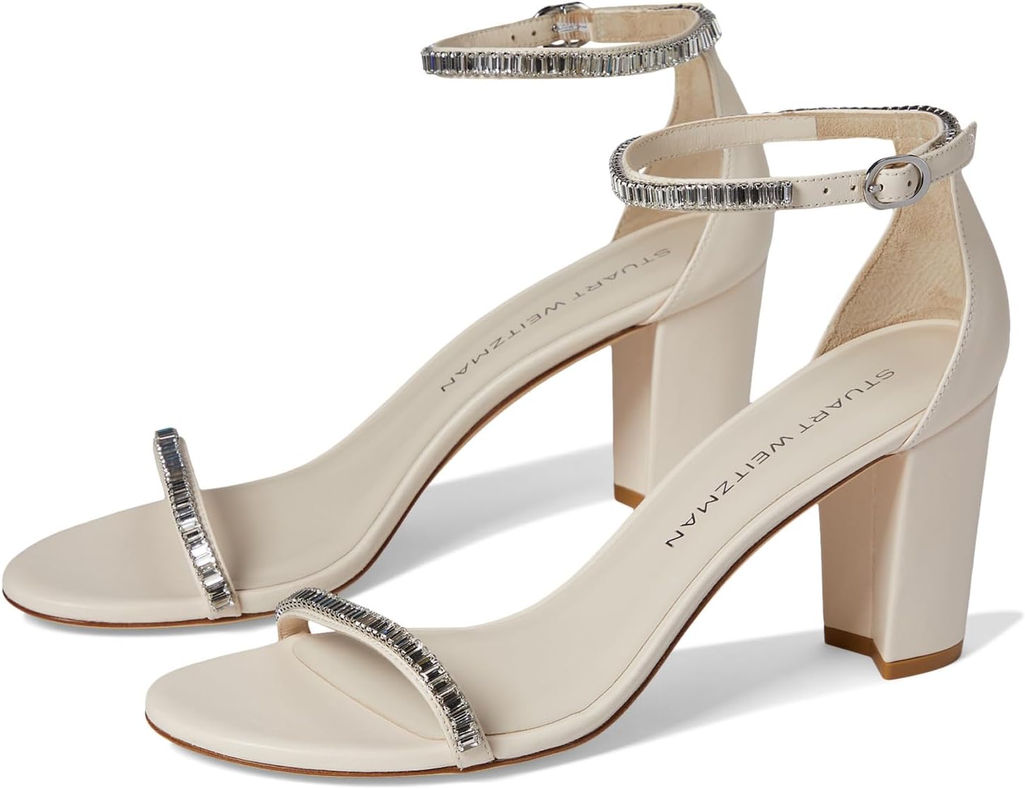 Сандалии Stuart Weitzman Nearlynude Stefanie Sandal, цвет Seashell/Clear