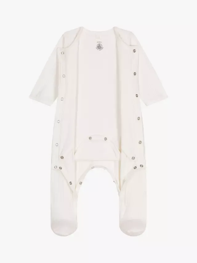 Детский хлопковый комбинезончик, цвет зефир Petit Bateau — фото 3