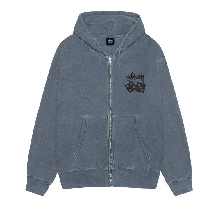 

Худи Stussy Dice Zip Hoodie Pigment Dyed, Navy