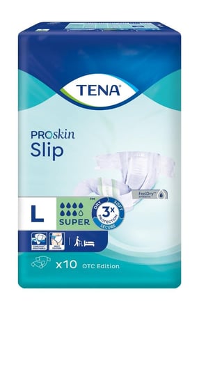 

Трусики-подгузники, размер L, 92-144см, 10 шт. Tena Slip Proskin Super, Essity Poland