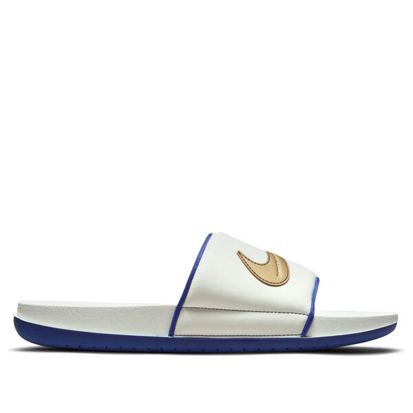 Тапочки offcourt slide 'sail metallic gold' Nike, белый — фото 2