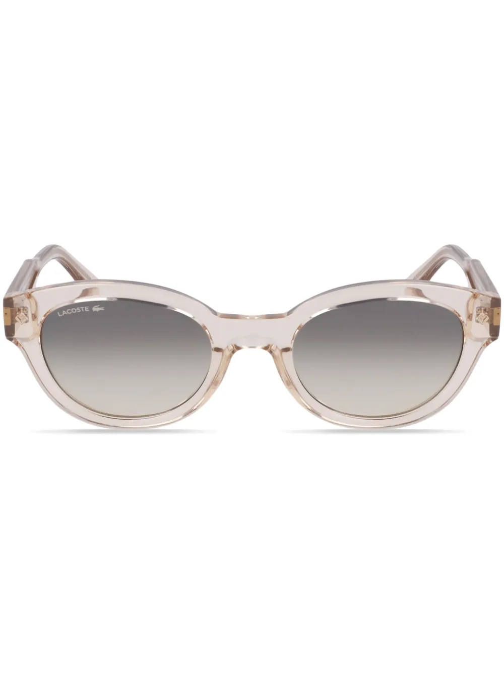 

Солнцезащитные очки в овальной оправе Lacoste, коричневый